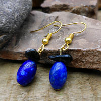 Womens Earrings Vintage lapis lazuli Dangle Earrings Designer Bohemian Earrings European Ethnic Jewelry